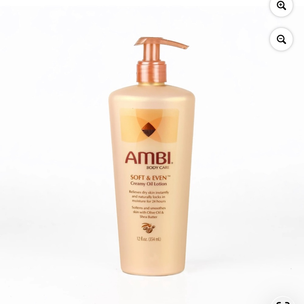 AMBI Soft & Even Creamy Oil Lotion — Peach/Gold Pump